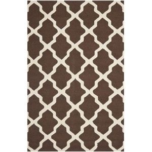 Vlněný koberec Safavieh Ava 152x243 cm, hnědý