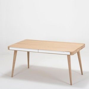 Jídelní stůl z dubového dřeva Gazzda Ena Two, 160 x 90 x 75 cm
