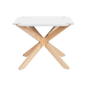 Bílý konferenční stolek Leitmotiv Mister, 65 x 65 cm