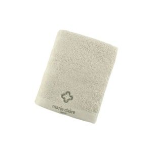 Šedý ručník z česané bavlny Marie Claire, 90 x 50 cm