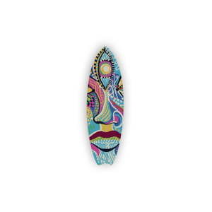 Nástěnná dekorace ve tvaru surfovacího prkna Really Nice Things Colored Face