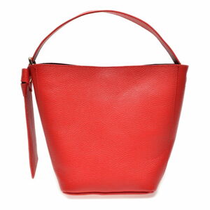 Červená kožená kabelka Luisa Vannini