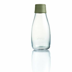 Tmavě zelená skleněná lahev ReTap s doživotní zárukou, 300 ml
