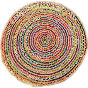 Ručně tkaný jutový koberec Bakero Roberta, Silly ø 120 cm