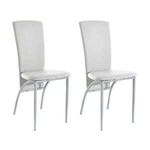 Sada 2 bílých  jídelních židlí Støraa Nevada