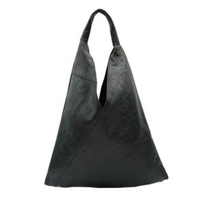 Černá kabelka z pravé kůže Andrea Cardone Karma Metal
