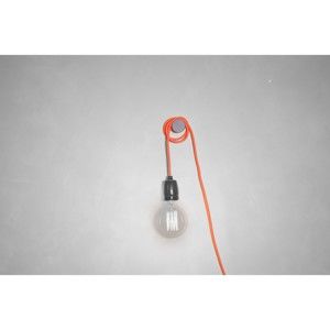 Oranžový kabel pro stropní světlo s objímkou Filament Style G Rose