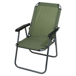 Tmavě zelená skládací kempingová židle Cattara Lyon