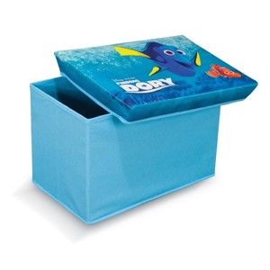 Modrá úložná taburetka na hračky Domopak Finding Dory, délka 49 cm