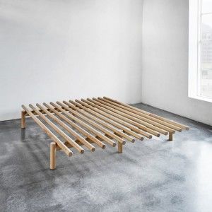 Rám postele z borovicového dřeva Karup Pace, 160  x  200  cm