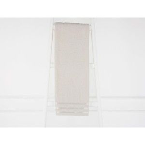 Krémově bílý bavlněný ručník Emily, 70 x 140 cm