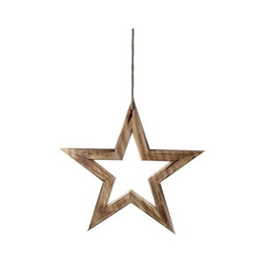 Dřevěná závěsná dekorace Ego Dekor Star, šířka 35 cm