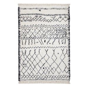 Bílo-černý koberec Think Rugs Boho Lami Black & White, 160 x 230 cm