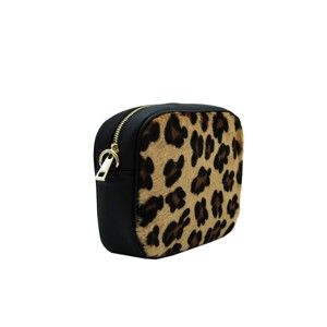 Malá kožená kabelka přes rameno Andrea Cardone Leopard