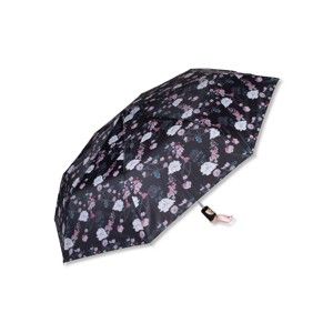 Černý deštník s květinovým motivem Tri-Coastal Design Flower