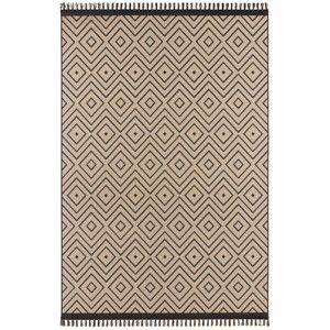 Béžovočerný koberec Hanse Home Intense Sulo, 160 x 230 cm