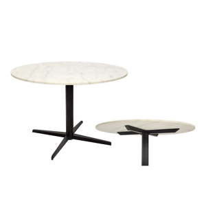 Mramorový stůl s kovovou konstrukcí RGE Marble, ⌀ 110 cm