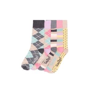 Sada 5 párů barevných ponožek Funky Steps Andrea, velikost 35 – 39