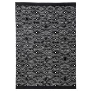 Černý koberec Zala Living Quadrangle, 70 x 140 cm