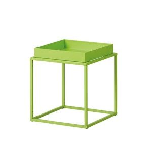 Zelený kovový odkládací stolek Intersil Club NY