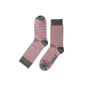 Šedo-růžové ponožky Funky Steps Pretty, velikost 35 – 39