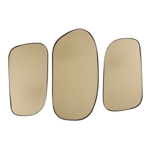 Sada 3 nástěnných zrcadel ve zlaté barvě PT LIVING Concord