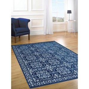 Modrý koberec Webtappeti Reflex Duro, 160 x 230 cm