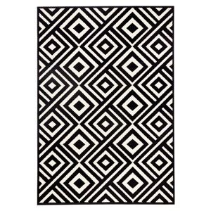 Černobílý koberec Hanse Home Art, 70 x 140 cm