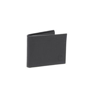 Černá kožená peněženka Trussardi Gentlemen, 12,5 x 9,5 cm