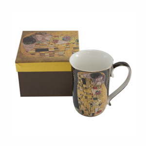 Porcelánový hrnek HOME ELEMENTS Klimt Nuit, 400 ml
