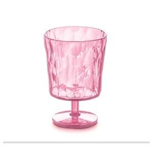 Růžová plastový pohár Tantitoni Crystal, 250 ml