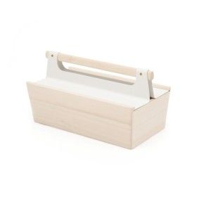 Bílý úložný box z jasanového dřeva na nářadí HARTÔ