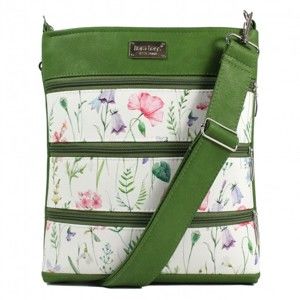 Zeleno-béžová kabelka Dara bags Dariana Middle No.2008