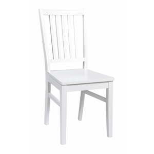 Bílá jídelní židle ze dřeva kaučukovníku Rowico Wittaskar
