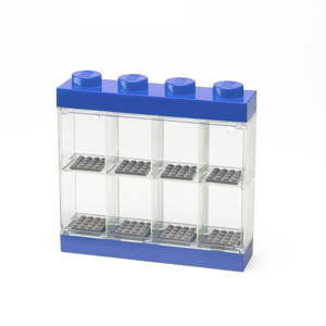 Modrá sběratelská skříňka na 8 minifigurek LEGO®