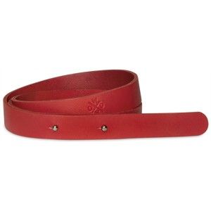 Červený kožený pásek Woox Mitella, délka 115 cm