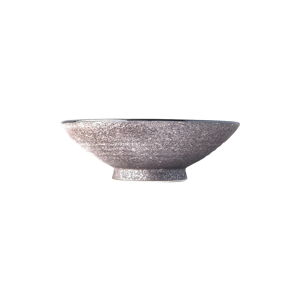 Béžová keramická vysoká miska na polévku MIJ Earth, ø 24 cm