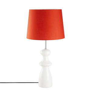 Červená dřevěná stolní lampa Opviq lights Trilian
