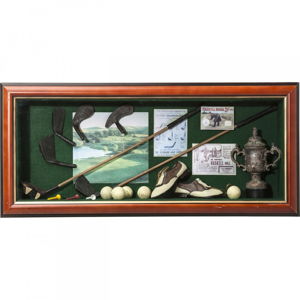 Obraz Kare Design Deco Shadow Box Golfer, 68 x 32 cm