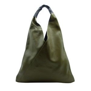 Zelená kabelka z pravé kůže Andrea Cardone Panna