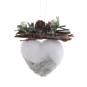 Vánoční ozdoba ve tvaru srdíčka InArt Heart