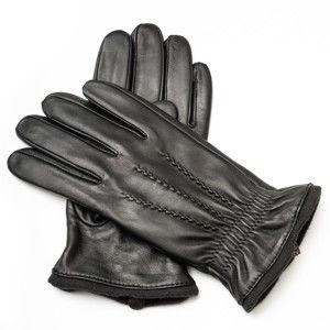Pánské černé kožené rukavice <br>Pride & Dignity Tom, vel. L