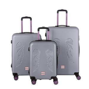 Sada 3 šedých cestovních kufrů Berenice Wingy