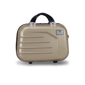 Dámský příruční cestovní kufřík ve zlaté barvě My Valice PREMIUM Make Up & Hand Suitcase