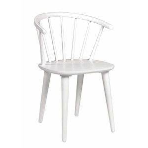 Bílá jídelní židle ze dřeva kaučukovníku Rowico Carmen