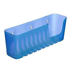Modrý nástěnný koupelnový košík bez nutnosti vrtání Ta-Tay Large Storage Basket Standart