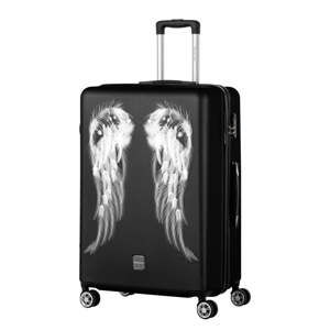 Černý cestovní kufr Berenice Wings, 107 l