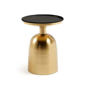 Odkládací stolek ve zlaté barvě La Forma Physic, ø 37 cm