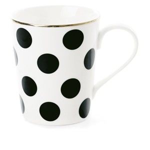 Keramický hrnek Miss Étoile CoffeeBig Black Dots, Ø 8 cm