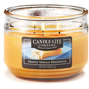 Vonná svíčka ve skle s vůní pomeranče a vanilky Candle-Lite, doba hoření až 40 hodin